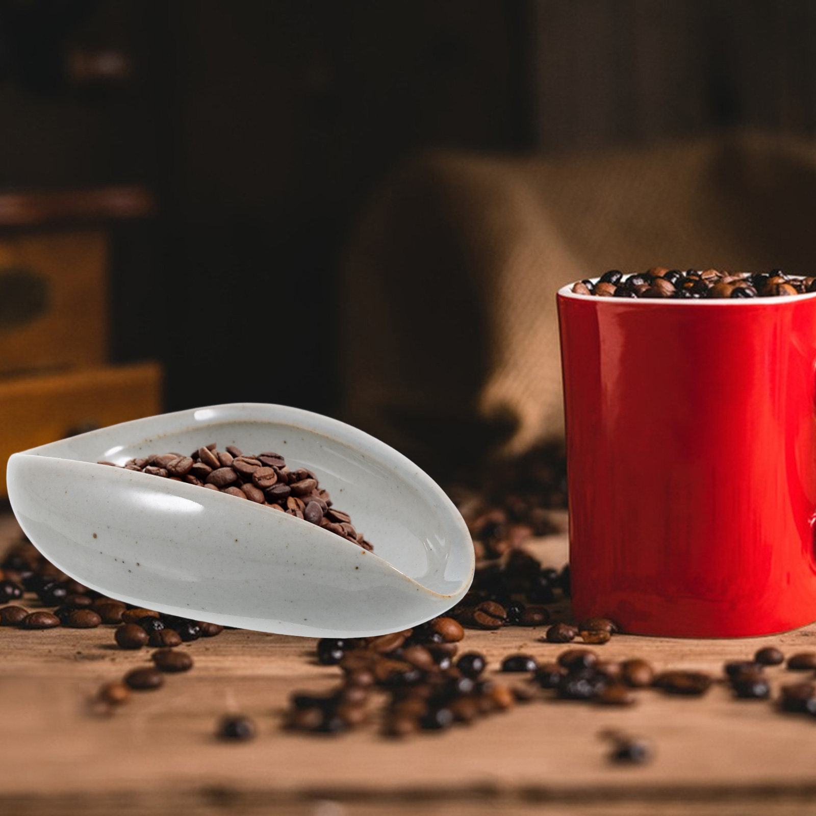 Coffee Bean And Tea Leaf - Plateau de dosage en céramique pour