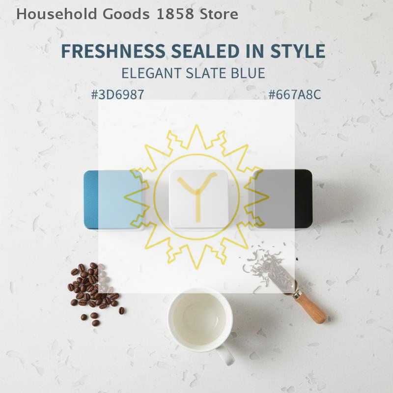 Coffee Bean And Tea Leaf - Boîte de rangement vide en fer