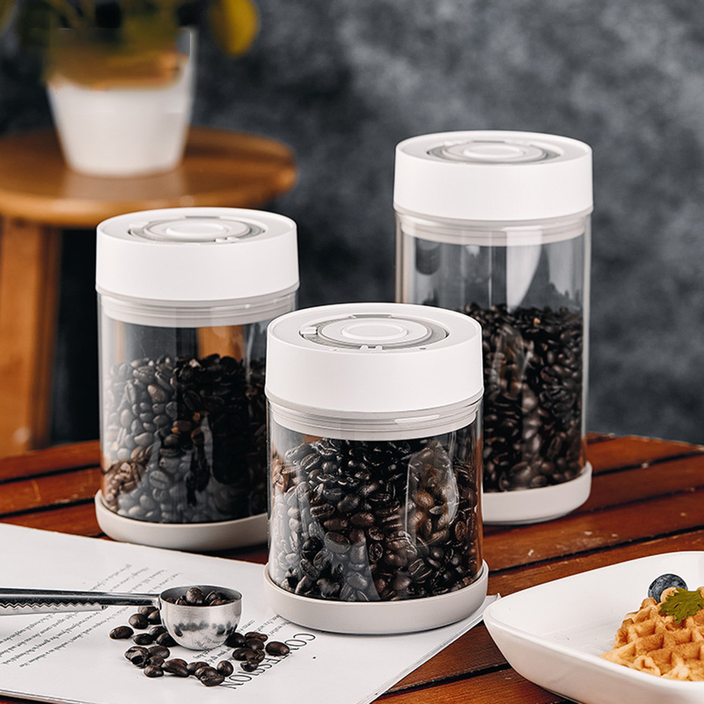 Coffee Tea Beans - Bocal à café en verre résistant