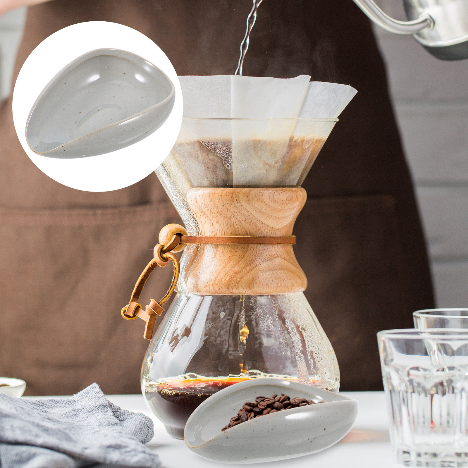 Coffee Bean And Tea Leaf - Plateau en céramique pour grains de