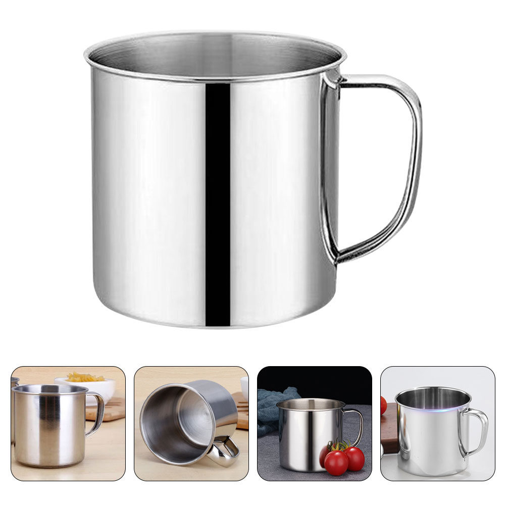 Coffee Tea & Jane - 4 tasses en acier inoxydable pour
