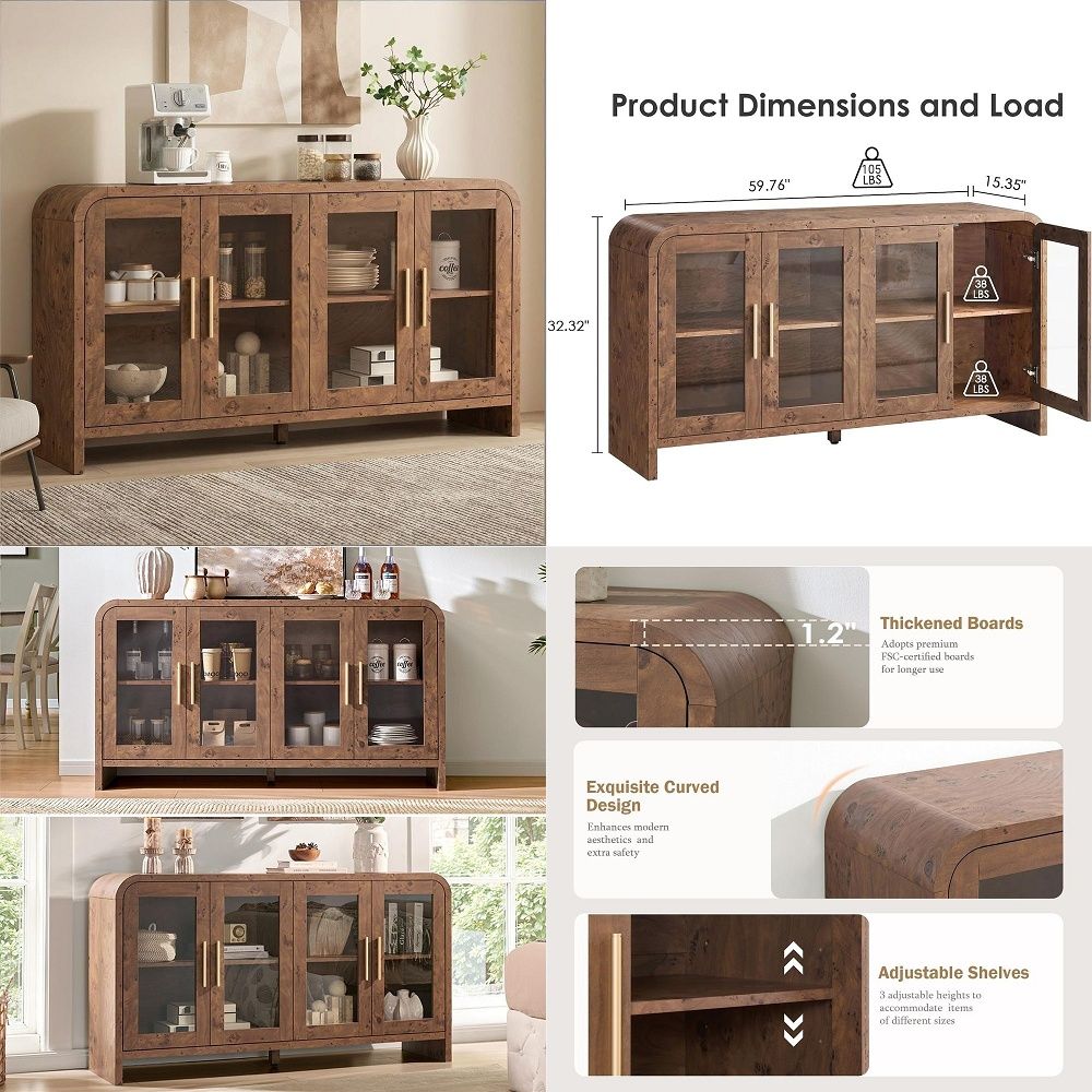 Coffee & Tea Ken'S House - Buffet avec rangements, armoire de rangement