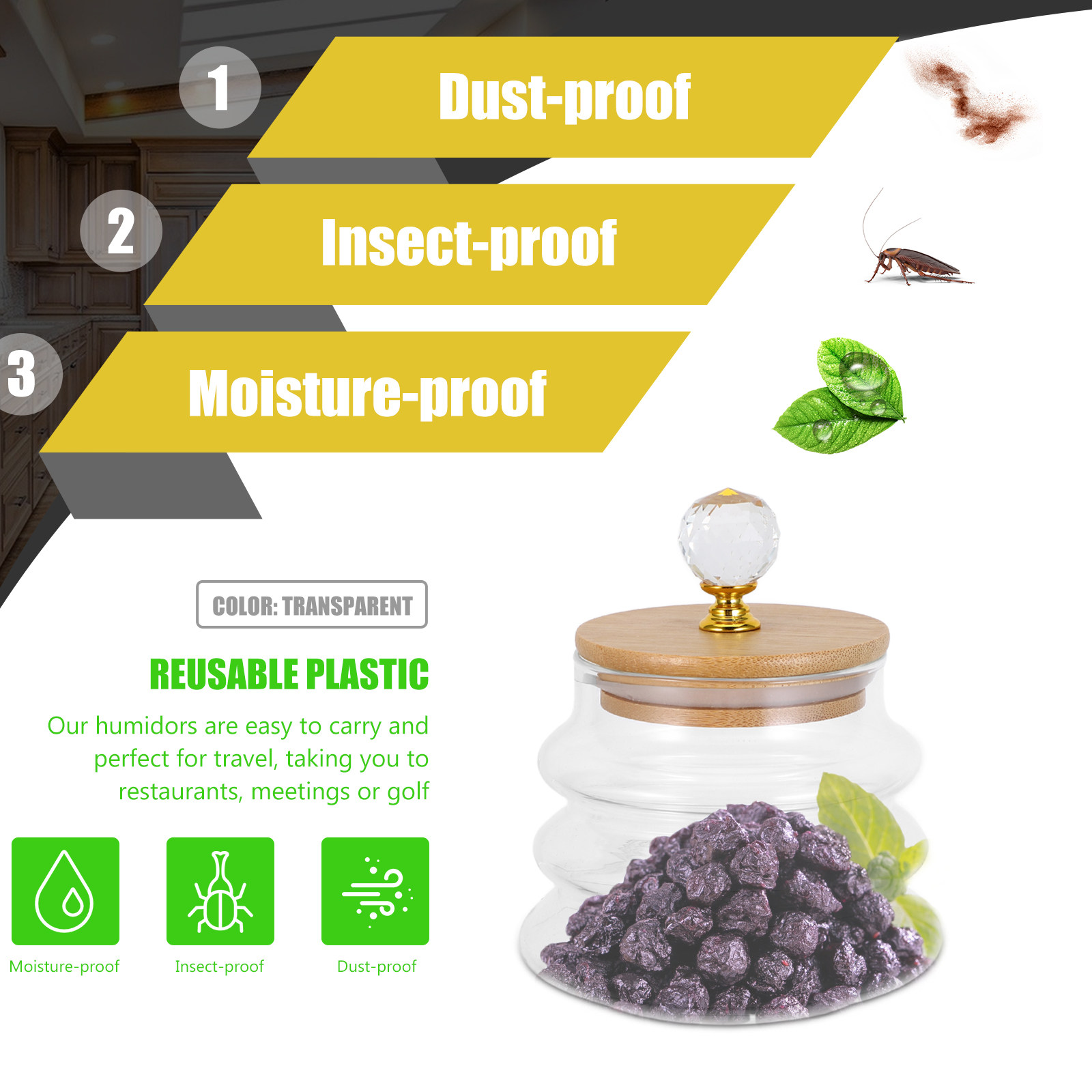 Pot de conservation en verre t - Coffee Bean And Tea Leaf avis et prix