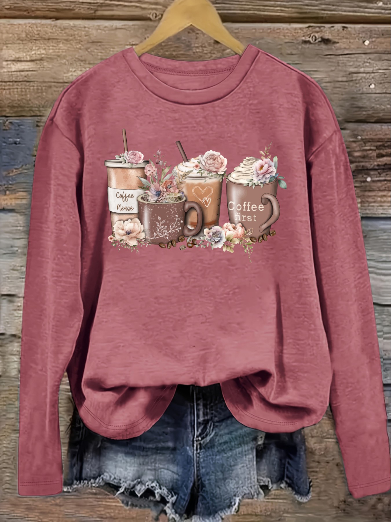 T-shirt décontracté à manches  - Coffee & Tea Ken'S House avis et prix