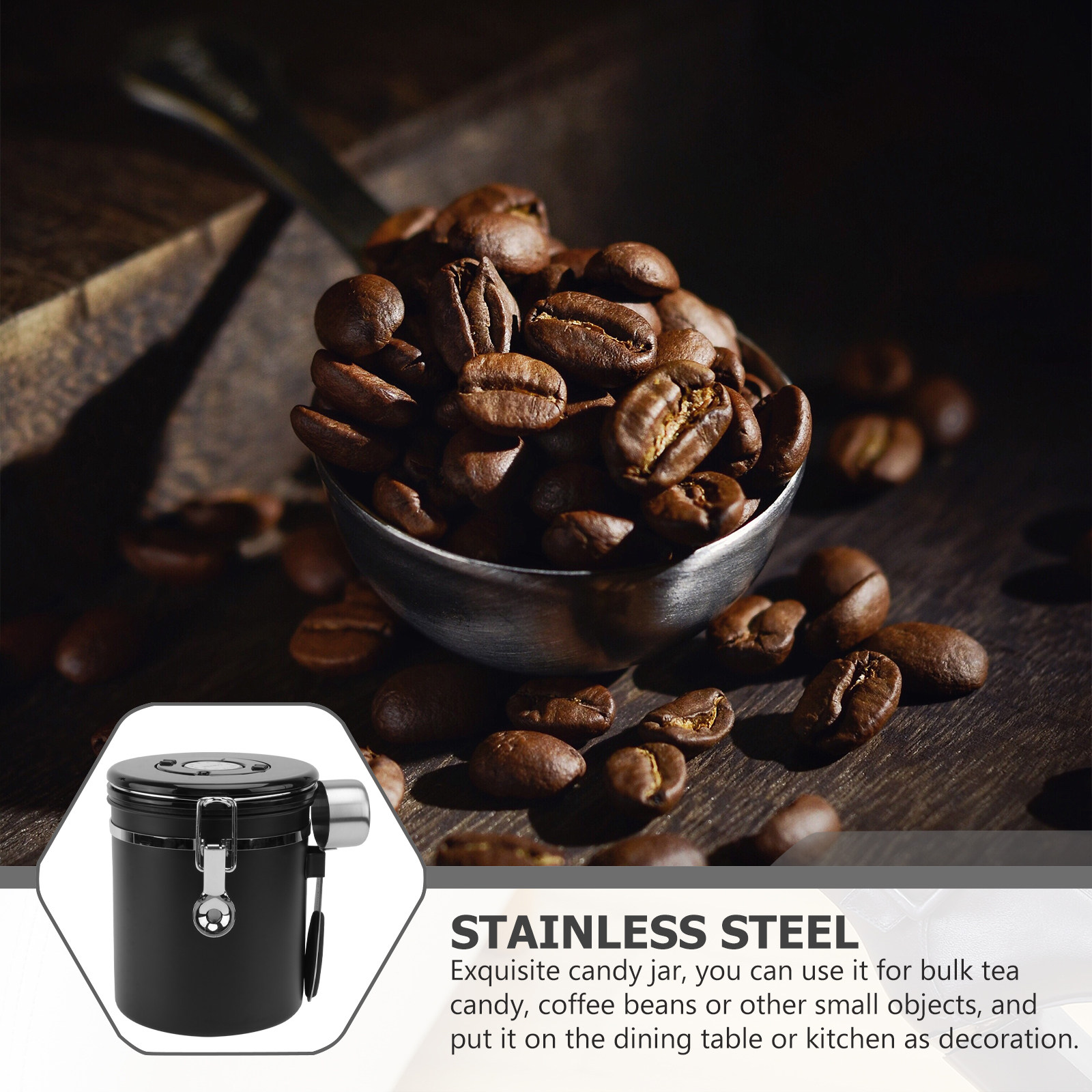1 pièce – Pot de stockage de g - Coffee Tea Beans avis et prix