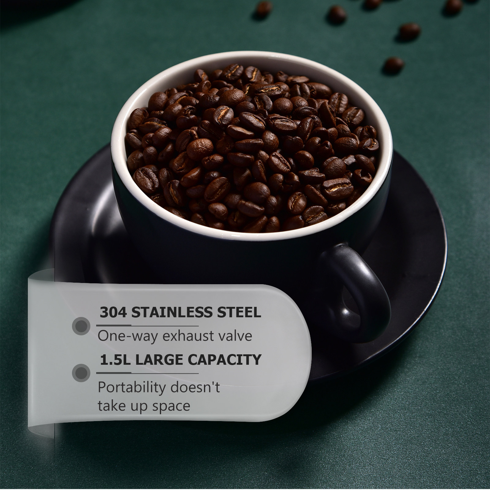 1 pièce – Pot de stockage de g - Coffee Tea Beans avis et prix