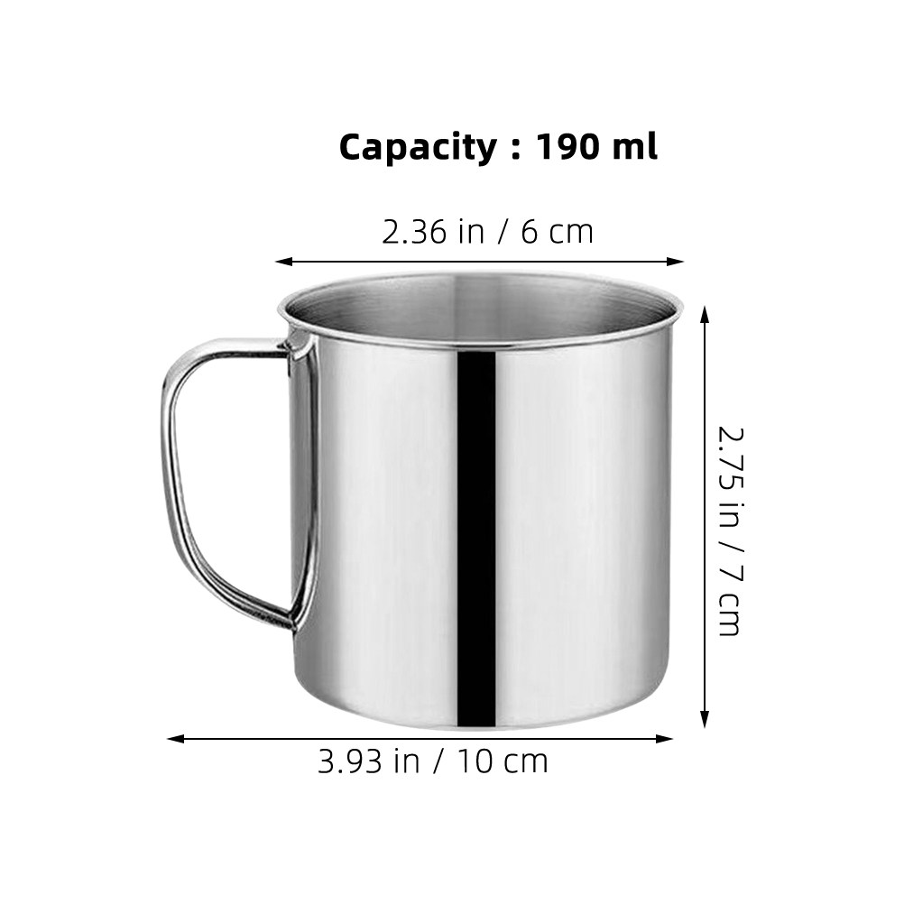 4 tasses en acier inoxydable p - Coffee Tea & Jane avis et prix