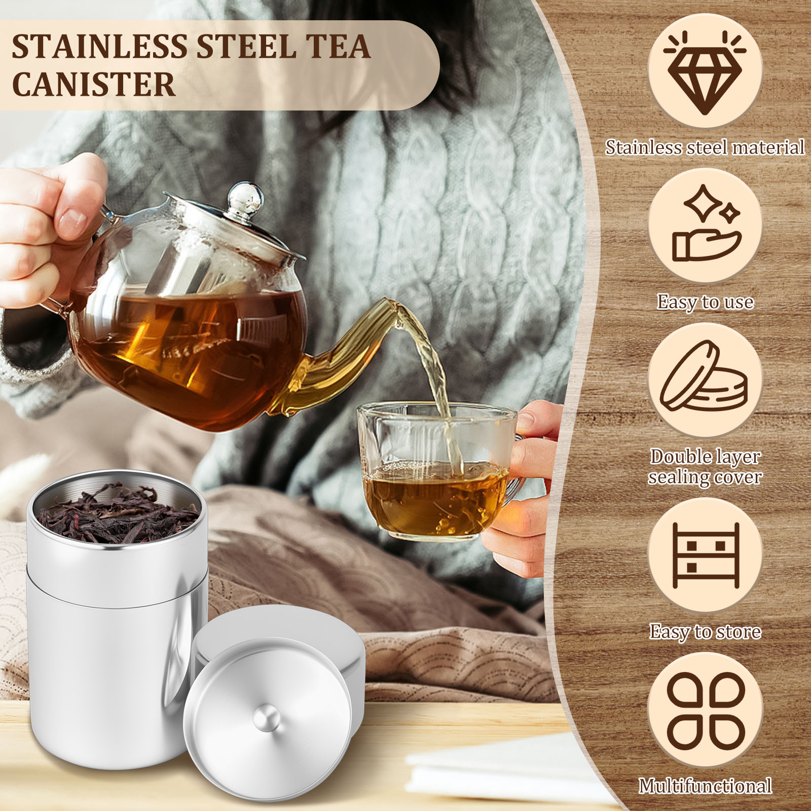 Boîtes à feuilles de thé en ac - Coffee Bean And Tea Leaf avis et prix