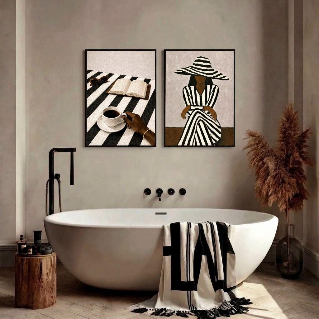 2 affiches d'art minimalistes, - Coffee And Tea Lyrics avis et prix